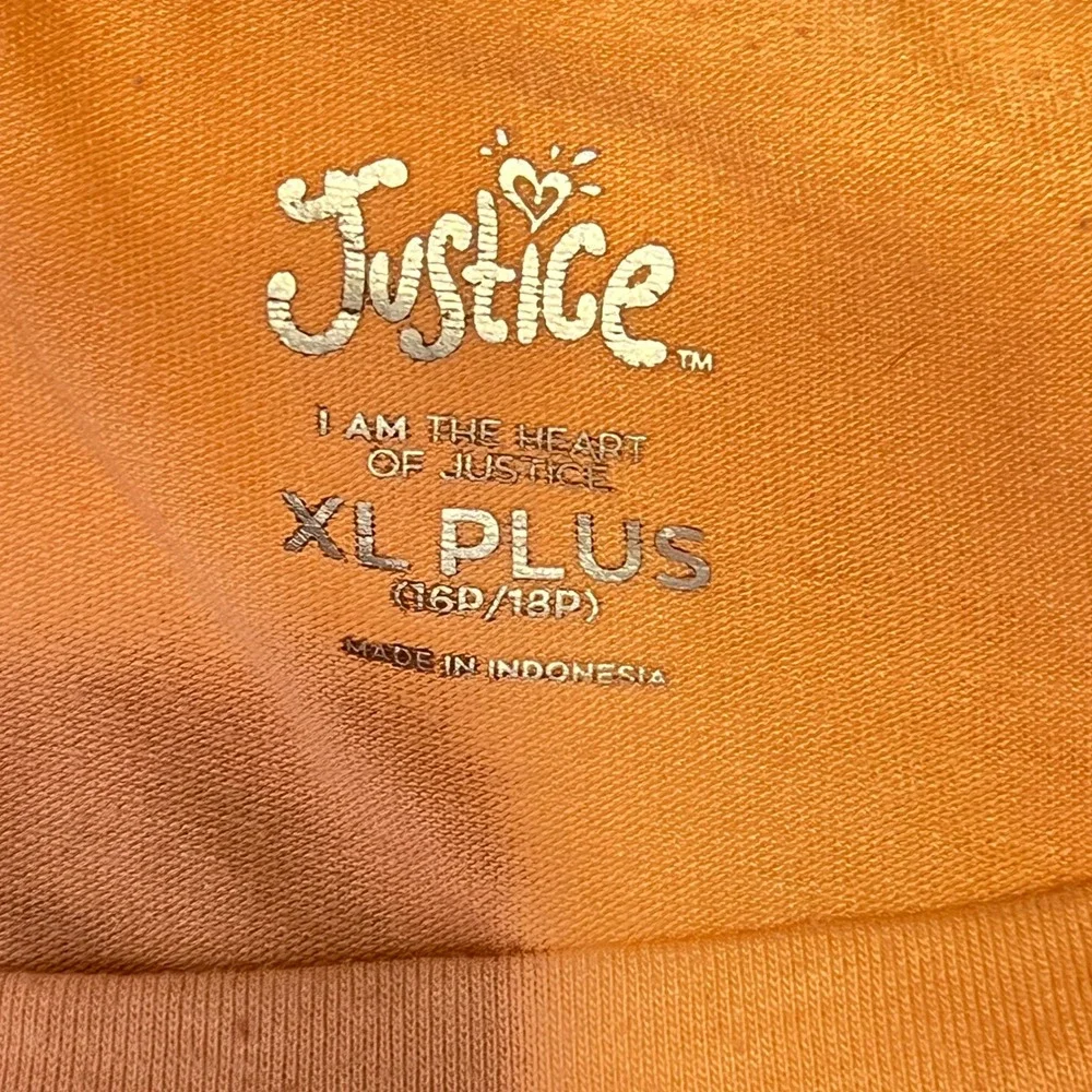 1221 | Justice Plus Tie Dye Graphic Tops Pants 5pc Bundle Orange Pink XL 16/18